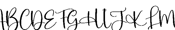 Hiking Font UPPERCASE