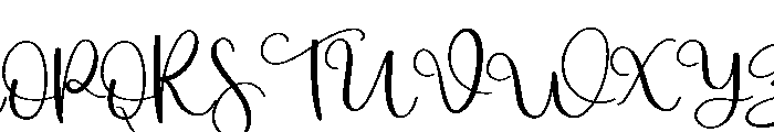 Hiking Font UPPERCASE