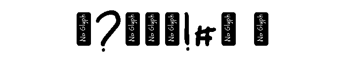 Hilarious HF Regular Font OTHER CHARS