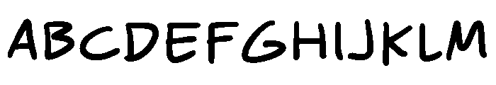 Hilarious HF Regular Font UPPERCASE