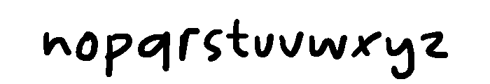 Hilarious HF Regular Font LOWERCASE