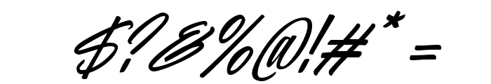Hiluck Italic Font OTHER CHARS