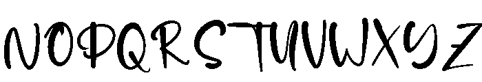 Himalaya Hill Font UPPERCASE