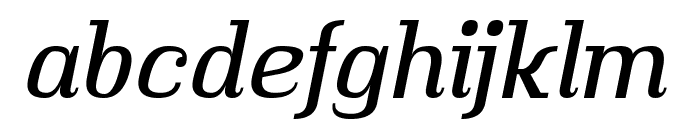 Hindsight Italic Font LOWERCASE