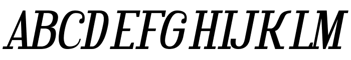 Hindsight Unicode Italic Font UPPERCASE