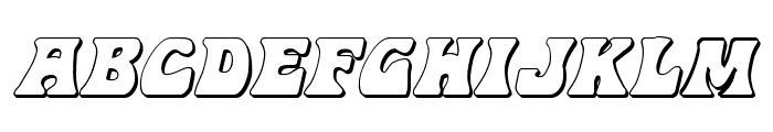 Hip Pocket 3D Italic Font UPPERCASE