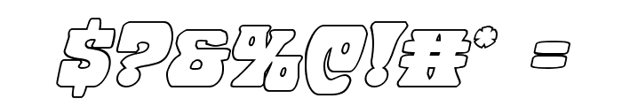 Hip Pocket Outline Italic Font OTHER CHARS