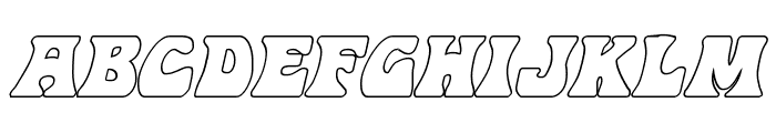 Hip Pocket Outline Italic Font UPPERCASE