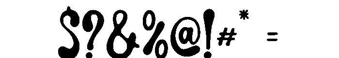 Hippie Fun Font OTHER CHARS