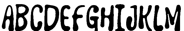 Hippie Fun Font UPPERCASE
