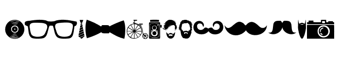 Hipster Icons Font UPPERCASE
