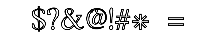 Hira & Katakana W  Hollow Font OTHER CHARS