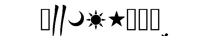 Hiraya_edl_b18x Regular Font OTHER CHARS