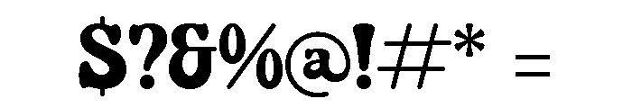 History Wonder Font OTHER CHARS