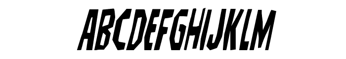 Hitchblock Condensed Italic Font UPPERCASE