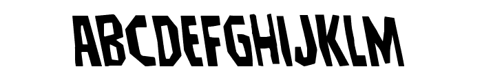 Hitchblock Leftalic Font LOWERCASE