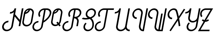 Hitchhiker b Font UPPERCASE