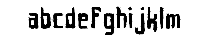 hint-retr?-grunge_free-version Font LOWERCASE