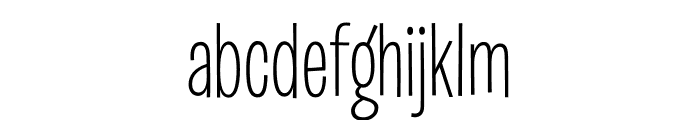 Burbank Big Condensed Light Font LOWERCASE
