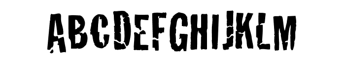 Crackhouse Font UPPERCASE