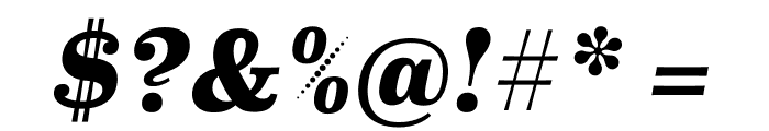 Eames Black Bold Italic Font OTHER CHARS