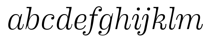 Eames Black Light Italic Font LOWERCASE