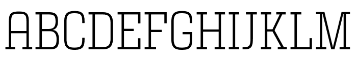 Girard Fonts Slab Narrow Light Regular Font UPPERCASE