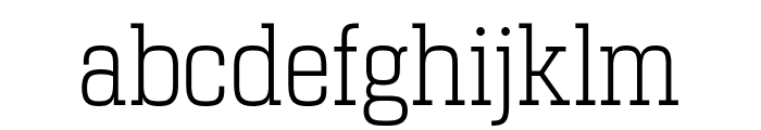 Girard Fonts Slab Narrow Light Regular Font LOWERCASE