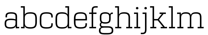 Girard Fonts Slab Regular Light Regular Font LOWERCASE