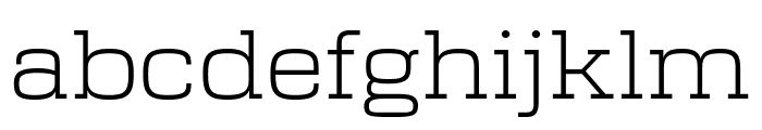 Girard Fonts Slab Wide Light Regular Font LOWERCASE