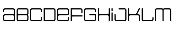 House 3009 Spaceage Light Alpha Regular Font LOWERCASE