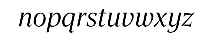 Luxury Text Regular Book Italic Font LOWERCASE