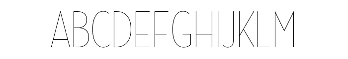Neutraface Condensed Thin Light Font UPPERCASE