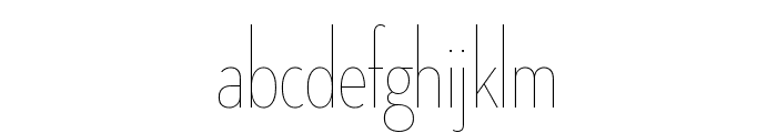 Neutraface Condensed Thin Light Font LOWERCASE