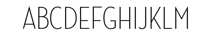 Neutraface Condensed Thin Regular Font UPPERCASE