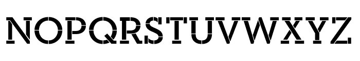 Neutraface Slab Display Stencil Font UPPERCASE