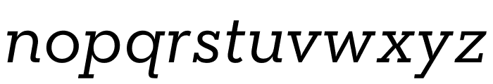 Neutraface Slab Text Light Book Italic Font LOWERCASE