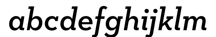 Neutraface Slab Text Light Semibold Italic Font LOWERCASE