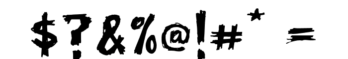Scrawl Ashyhouse Font OTHER CHARS