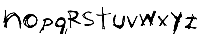 Scrawl Housetrained Font LOWERCASE