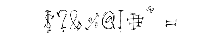 Scrawl Itchyhouse Font OTHER CHARS