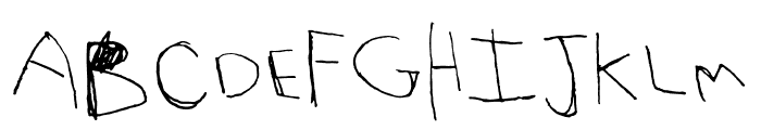 Scrawl Lighthouse Font UPPERCASE