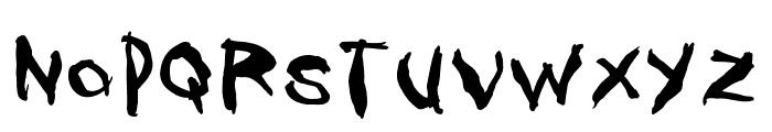 Scrawl Nastyhouse Font LOWERCASE