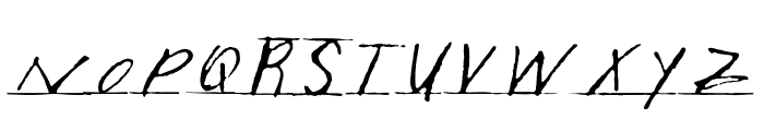 Scrawl Writtenhouse Font UPPERCASE