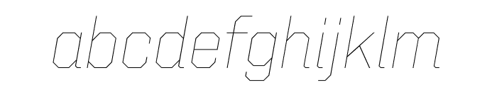United Italic Regular Thin Light Italic Font LOWERCASE