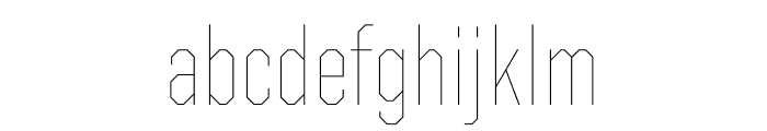United Sans Condensed Thin Light Font LOWERCASE