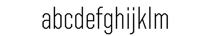 United Sans Condensed Thin Regular Font LOWERCASE