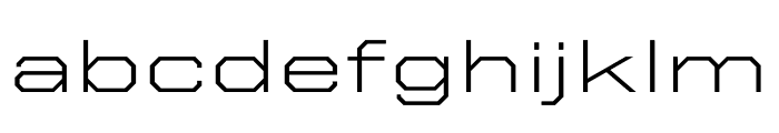 United Sans Extended Thin Regular Font LOWERCASE