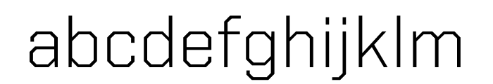 United Sans Regular Thin Regular Font LOWERCASE