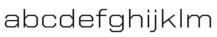 United Sans Semi Extended Thin Font LOWERCASE